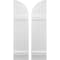 Ekena Millwork Americraft 4-Board (2 Batten) Wood Joined Board-n-Batten Shutters w/ Arch Top, ARW101BQ414X77WHH, PR ARW101BQ414X77WHH - alternate 1